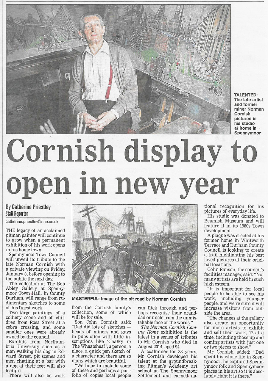 Norman Cornish latest exhibition